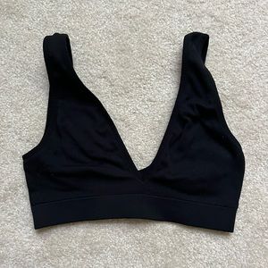 black bralette